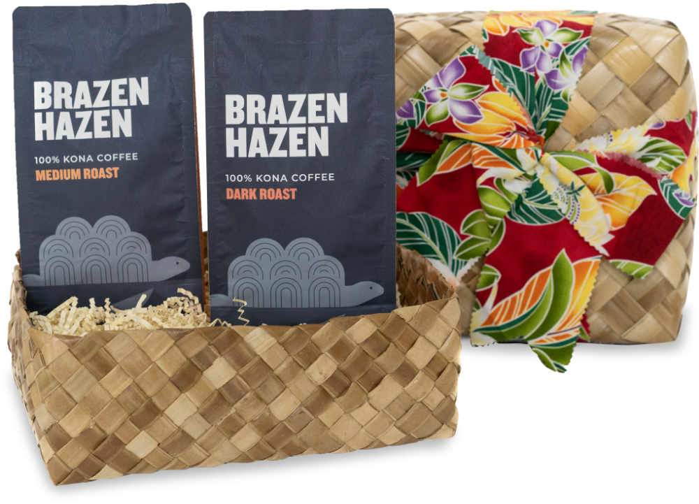 Kona Coffee Gift Baskets - Freshly Roasted Hawaiian Coffee